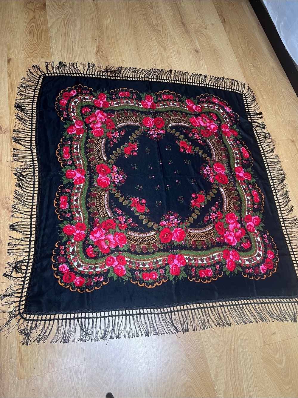 48” Square Beautiful Piano Shawl Wrap
